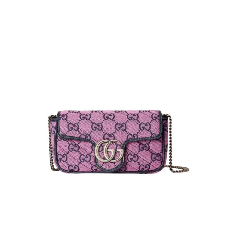 Gucci - Pink GG Marmont Pink Super Mini Bag